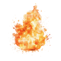 Vibrant artistic watercolor explosion in adobe color palette with dynamic texture and splash effect png