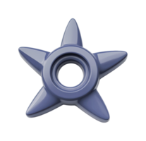 Purple star-shaped fidget spinner with five-blade design png