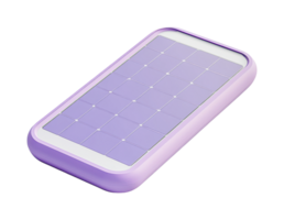 Solar-powered smartphone with grid patterned screen technology png