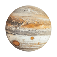 Detailed view of jupiter's surface and atmospheric patterns png