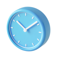 Blue analog clock showing ten o'clock with white hands png