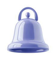 Glossy purple bell with handle in close-up view png