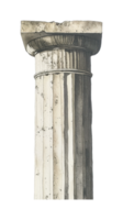 Ancient greek ionic column architecture and design png