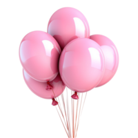 Balloons Pink Festive Party Celebration Decorative Item Great for Creating a Fun and Joyful Atmosphere at Any Event png