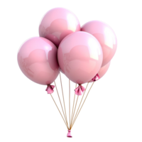 Balloons pink festive items adding fun and vibrancy to any party, celebration, or special occasion, perfect for decorations png