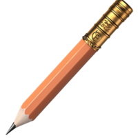 Pencil pink graphite tool for writing and drawing school projects, providing precision for detailedwork and notetaking png