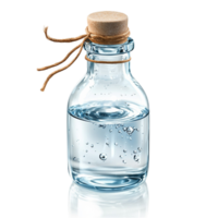Bottle Water Clear Glass Refreshing Drink, Clear Glass Water Bottle for a Hydrating and Refreshing Drink to Keep You Energized and Revitalized png