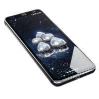 Smartphone Black Modern Technology Communication Device, Sleek Black Smartphone for Modern Communication, Stylish Functionality, and Seamless Access to Technology Anytime and Anywhere png