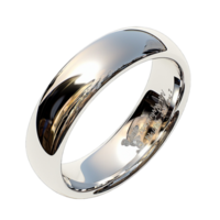 Silver ring small diamond embedded in the center, surrounded by a shiny, smooth band for a sophisticated look. png