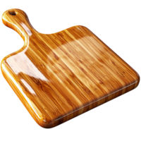 Cutting board made of wood, a practical and durable kitchen tool, ideal for preparing ingredients while maintaining clean surfaces. png
