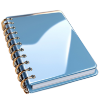 Notebook Blue Stationery Writing School Supply Item for Students Offering Smooth Pages for Taking Notes or Writing Ideas png