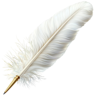 Feather White Quill Writing Nature Decorative Element Perfect for Adding a Natural Touch to Your Decor or as anistic Tool png