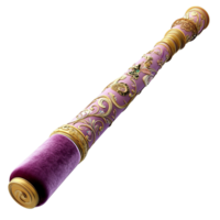 Antique Purple Telescope Vintage Design and Elegant Detailing, A Symbol of Exploration, Discovery, and Timeless Science, Ideal for Collectors and Decorative Home Displays, png