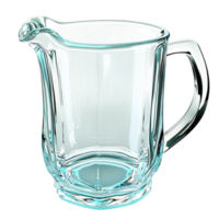 Clear Glass Pitcher,An elegant clear glass pitcher crafted for sophisticated beverage service, combining functional luxury and timeless charm, perfect for entertaining guests style and refinement. png