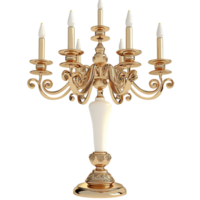 Golden Candelabra Multiple Arms and Ornate Design Representing Luxury Lighting Options Featuring Elegance and Charm for Sophisticated Interiors and Grand Occasions png