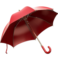 Red Umbrella Curved Handle Classic Design Rain Protection Functional Accessory Stylish Statement Piece Vibrant Color Everyday Essential Beauty png