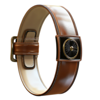 Brown Watch Leather Strap and Ornate Design Serving as an Elegant Timekeeping Device, Embodying Refined Charm and a Touch of Heritage Style png