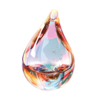 Blue Teardrop Ornament Featuring Decorative Elegance, Symbolic Charm, and Luxurious Appeal in a Unique Style Element Representing Emotional Depth, Beauty, andistic Form Refined Grace png