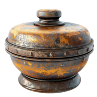 Bronze Pot Ornate Design Crafted as Elegant Cookware, Delivering Sophistication, Timeless Charm, and Rustic Luxury Style for Culinary Enthusiasts png