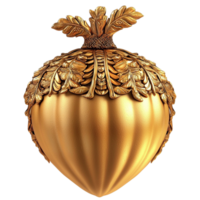 Golden Orb intricate ornate design symbolizing decorative elegance and luxury charm, serving as an enchanting centerpiece and a meaningful accent in a beautifully styled interior space png