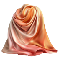 Glossy rosegold draped fabric arranged like sculpture representingistic textile flow suitable for high fashion displays or abstract decorative installations png