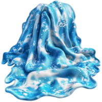 Flowing Blue Silk Scarf Elegant Fashion Accessory Vibrant Color Statement Piece Luxurious Texture Timeless Style Versatile Wardrobe Essential Beauty png