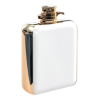 White Flask Gold Accents Elegant Drinkware Functional Beverage Container Luxurious Design Timeless Charm Statement Piece Beauty Craftsmanship png