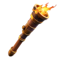 Wooden Torch Flaming Light Elegant Decorative Piece Vintage Style Statement Accent Timeless Charm Nostalgic Keepsake Essential Beauty Craftsmanship png