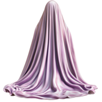 Purple Silk Veil Draped Mysterious Allure, Featuring Elegant and Regal Charm, Perfect for a Masquerade or Special Event, Adding a Touch of Glamour and Enchantment to Your Look, png