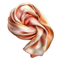 Twisted Peach Fabric Sculpture Abstract Modern Design, Featuring Elegant Curves and Bold Lines, A Contemporary Decorative Element for Addingistic Flair and Sophistication to Your Home or Office, png