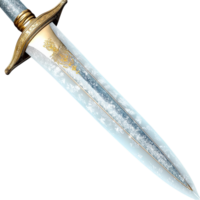 Silver Sword Gold Hilt and Sharp Blade Featuring a Regal Design, Perfect for Knights and Evoking a Strong Sense of Medieval Charm and Heroic Grandeur png