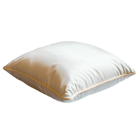Fluffy White Pillow Showcasing Soft Texture Comfortable Design Inviting Restful Sleep png