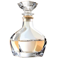 Crystal Decanter Featuring Gold Accents and Intricate Elegant Design Enhancing Drinkware Experience Luxurious Table Setting Ideal for Entertaining Guests Classic Style and Sophisticated Taste png