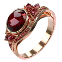 Ruby Ring Gold Band, Sparkling Gems Set in an Elegant Gold Band, Luxurious Bridal Accessory Timeless Design, Perfect for Celebrating Love and Commemorating Special Occasions. png