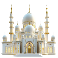 White palace crowned blue domes and intricate design, featuring elegant architecture and luxurious decor whimsical charm, a majestic structure for storytelling or fantasy inspiration. png