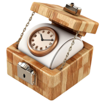 Wooden Watch Box Gold Accents and Elegant Design Providing Luxurious Storage and Vintage Decor for Timeless Keepsake Display Functional Style and Essential Charm for Collectors and Enthusiasts png