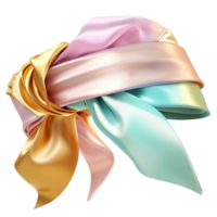 Pastel Ribbon Bow Soft Texture Elegant Design Luxurious Accessory Whimsical Decorative Element png