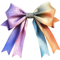 Pastel Ribbon Bow Soft Texture Elegant Design Luxurious Accessory Whimsical Decorative Element Timeless Charm Delicate Accent png