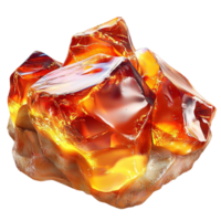 Amber Crystal Orb Sparkling Gems Elegant Design Magical Glow Whimsical Decorative Element png