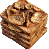 Wooden Block Stack Displaying Natural Grain Rustic Textureistic Decorative Sculpture png