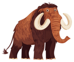 A woolly mammoth, a prehistoric creature of the ice age. png