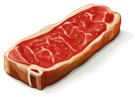 A juicy, seasoned steak, ready to be cooked. png