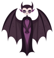 A stylized illustration of a dark, winged creature. png