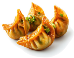 Crispy golden dumplings with a savory filling. png