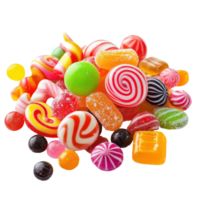 Colorful assortment of sweet treats for a delightful display. png
