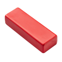 Rectangular red solid substance, likely a modeling clay. png