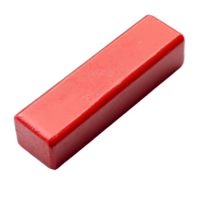 Rectangular red solid object with faint vertical lines. png