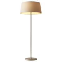 Cream-colored floor lamp with a simple design. png