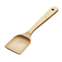 Wooden cooking utensil with a long handle. png