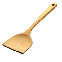 Wooden spatula with a long handle. png